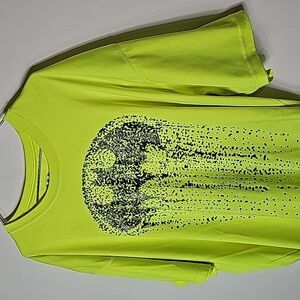 Batman XL bright yellow short sleeve shirt